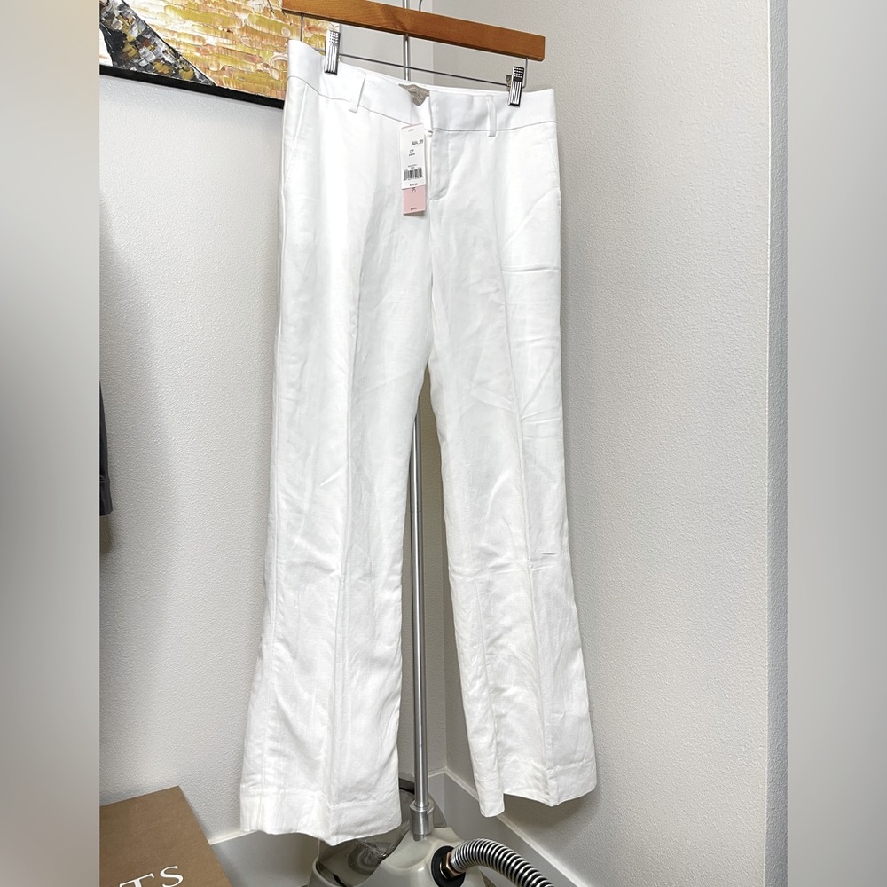 Banana Republic white pants size 0P petit fully lined